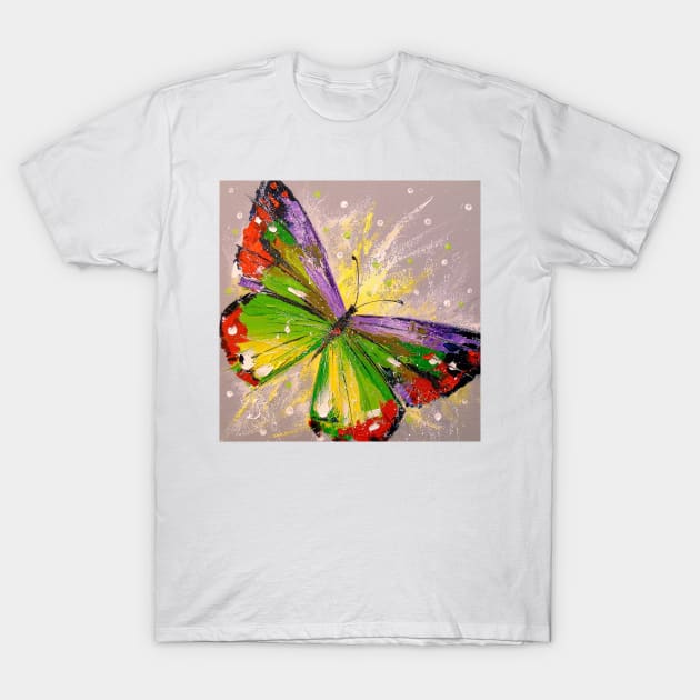 Butterfly T-Shirt by OLHADARCHUKART